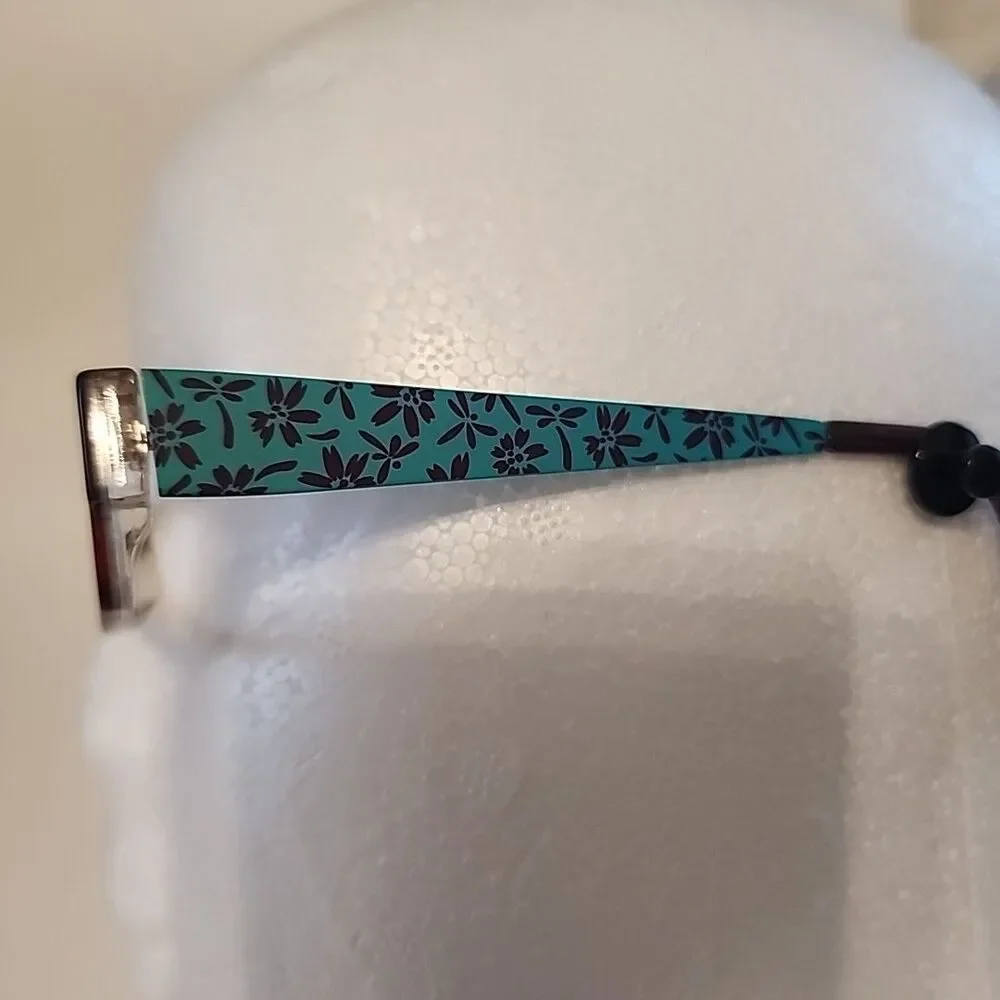 Jean Lafont Issy & L A Eyeglasses Frame Olympia 137 Red Blue Floral 50-14-135